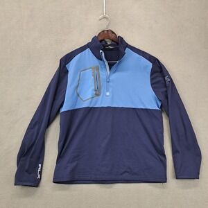RLX Ralph Lauren Golf Pullover 1/4 Zip Performance Mens Blue Large